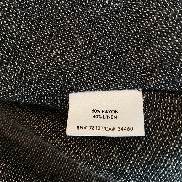 Eileen Fisher 2-Piece Linen Blend Dress and Fray Trim Jacket - Small Petite - Picture 7 of 16